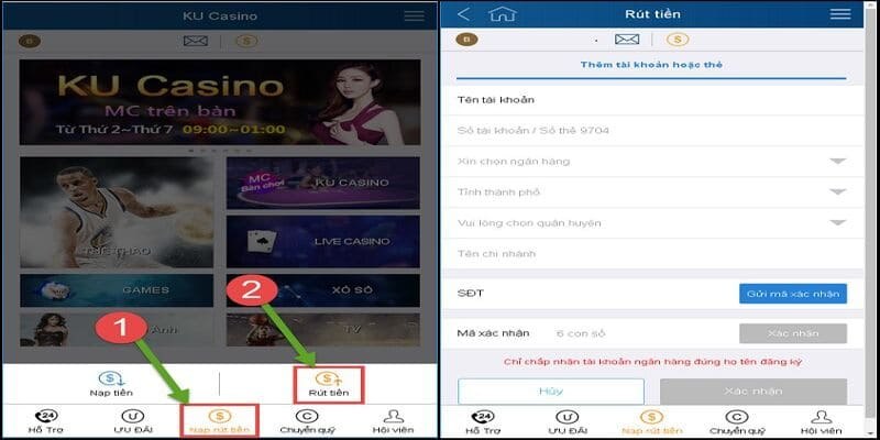 Cách rút tiền Kubet Casino nhanh chóng là nên tránh thời gian bảo trì